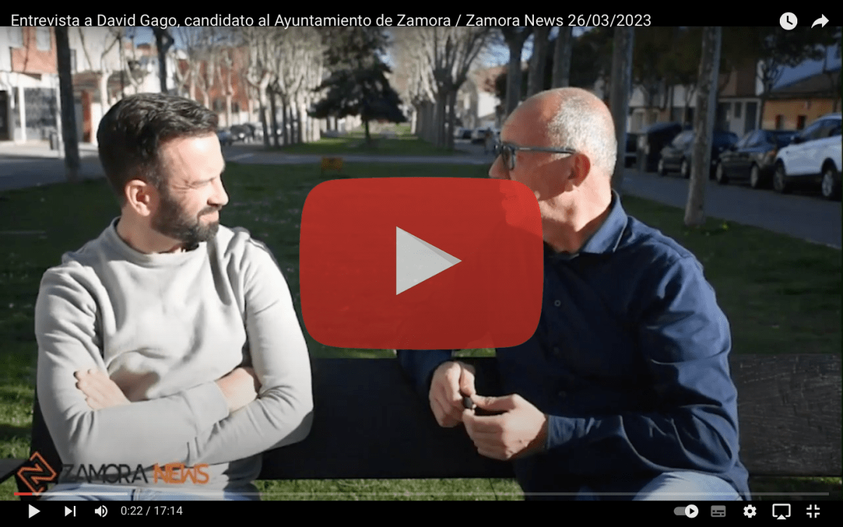 Entrevista a David Gago, candidato al Ayuntamiento de Zamora, en Zamora&nbsp;News